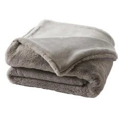 EMINZA Plaid fausse fourrure (140 x 200 cm) Finn Taupe Best