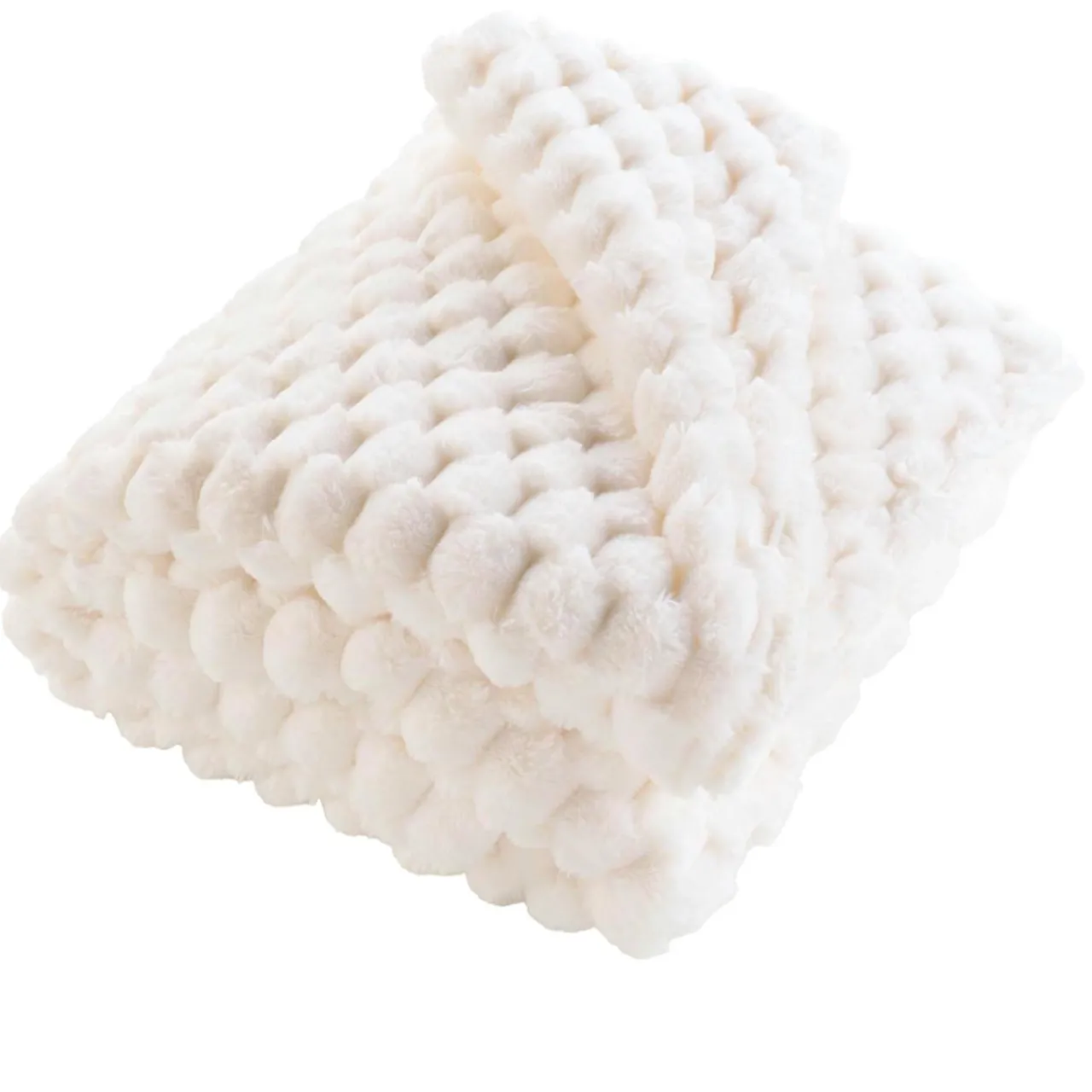 douceur d'intu017drieur Plaid fausse fourrure (220 x 240 cm) Frosty Ecru Outlet