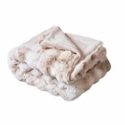 EMINZA Plaid fausse fourrure (140 x 200 cm) Toronto Taupe