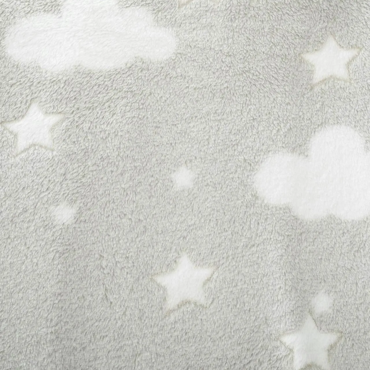 Atmosphera createur d'interieur for kids Plaid polaire phosphorescent enfant (125 x 150 cm) Voie lactée Gris clair Clearance