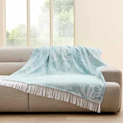 douceur d'intu017drieur Plaid polycoton (125 x 150 cm) Hera Bleu Best