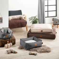 LOVE STORY Plaid pour chat/chien Héritage L100 cm Noisette