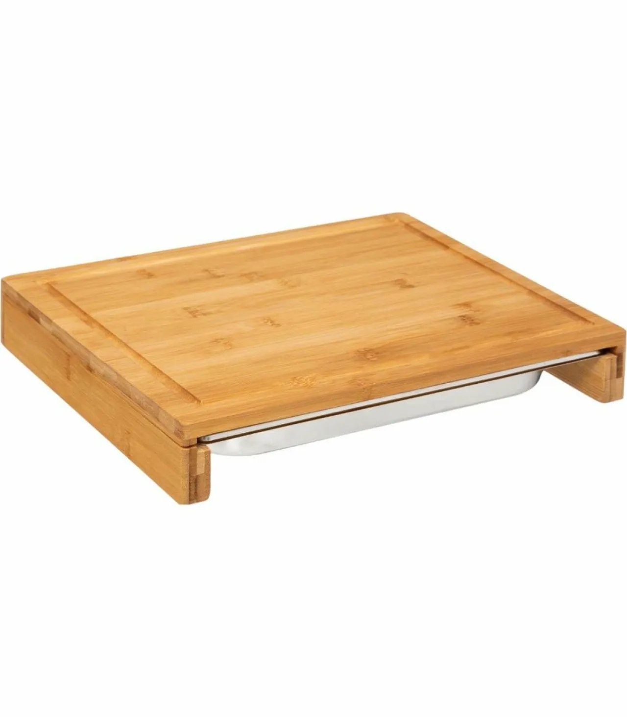 ATMOSPHERA Planche à découper avec bac récupérateur (35 x 28 cm) naturel Bois Online