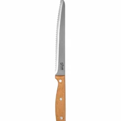 ATMOSPHERA Planche à pain avec couteau (44 x 27 cm) Bambou Naturel Discount
