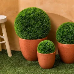 Atmosphera, cru017dateur d'intu017drieur Plante artificielle (D36 cm) Boule de buis Carly Vert New