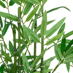 Atmosphera, cru017dateur d'intu017drieur Plante artificielle en pot tressé (H46 cm) Bambou Ly Vert New