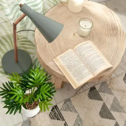 ATMOSPHERA Plante artificielle (H28 cm) Plante grasse en pot Vert