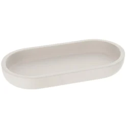 TENDANCE Plateau de rangement ovale (19,5 cm) Japandi Beige Discount