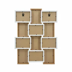 EMINZA Pêle-mêle mural 12 photos bois (H59 cm) Zola Beige Discount