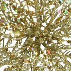 KAEMINGK Poinsettia de Noël paillettes sur clip (D23,5 cm) Or Outlet