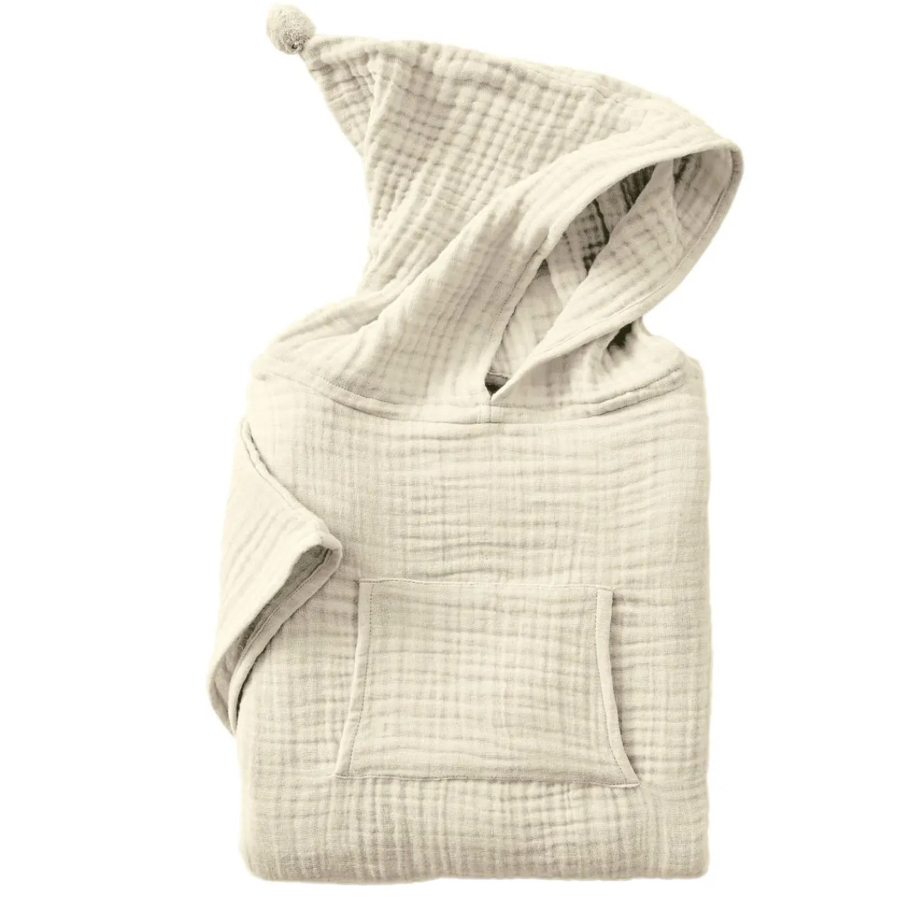 EMINZA Poncho de bain enfant gaze de coton 6/10 ans Gaïa pampa Beige Discount
