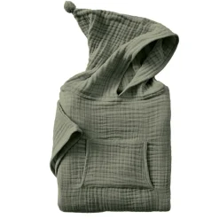 EMINZA Poncho de bain enfant gaze de coton 2/5 ans Gaïa Vert romarin Online