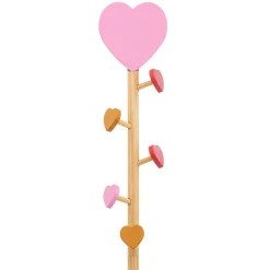 Atmosphera cru017dateur d'intu017drieur for kids Porte manteau enfant bois (H135 cm) Amour Rose Sale