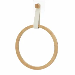 TENDANCE Porte serviette adhésif arrondi (D21 cm) Easy Chic Blanc Best