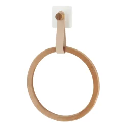 TENDANCE Porte serviette adhésif arrondi (D21 cm) Easy Chic Beige Outlet