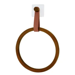 TENDANCE Porte serviette adhésif arrondi (D21 cm) Season Color Ambre