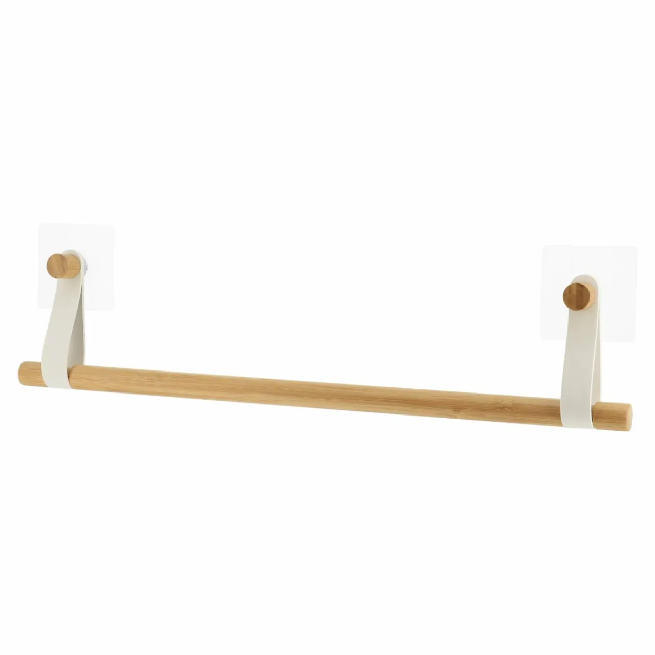 TENDANCE Porte serviette adhésif 1 barre (50 cm) Easy Chic Blanc New