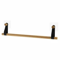 TENDANCE Porte serviette adhésif 1 barre (50 cm) Easy Chic Noir Best