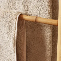 EMINZA Porte serviette pliable canne de bambou Echelle (H116 cm) Hanoï Naturel