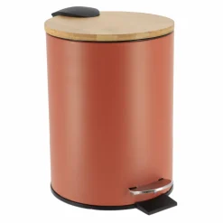 TENDANCE Poubelle à pédale avec frein de chute Timeless Terracotta
