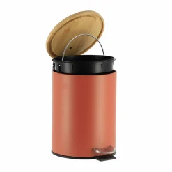 TENDANCE Poubelle à pédale avec frein de chute Timeless Terracotta