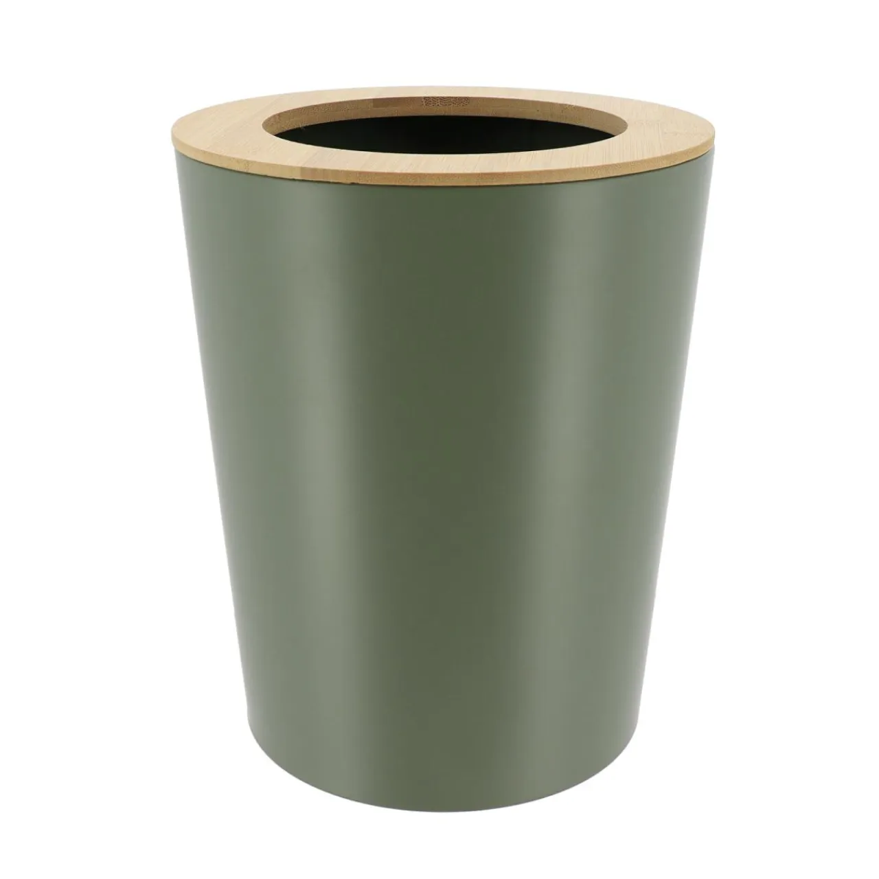 TENDANCE Poubelle salle de bain 5L Purebamboo Vert kaki Clearance