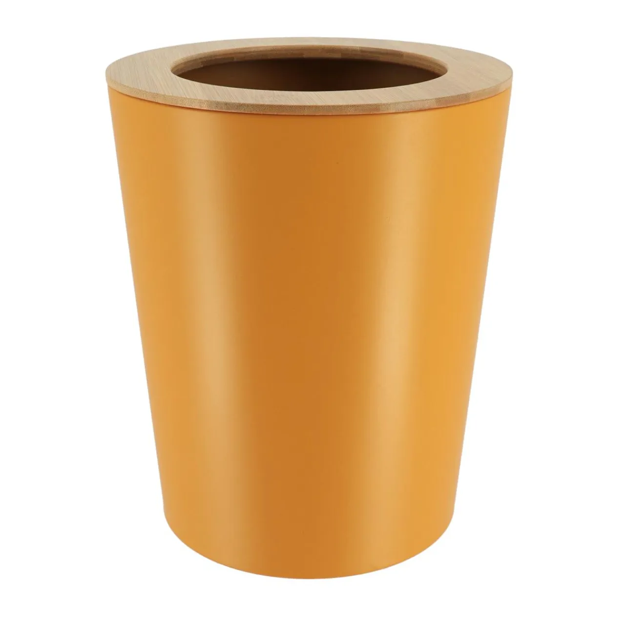 TENDANCE Poubelle salle de bain 5L Purebamboo Jaune moutarde New