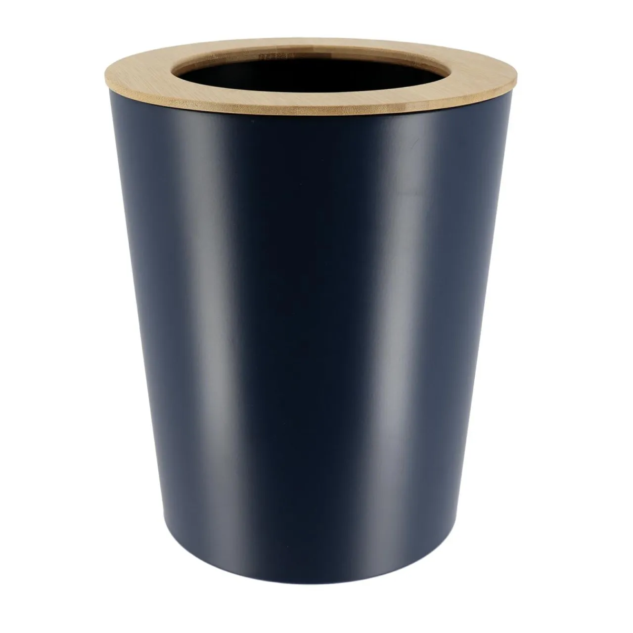 TENDANCE Poubelle salle de bain 5L Purebamboo Bleu marine Best
