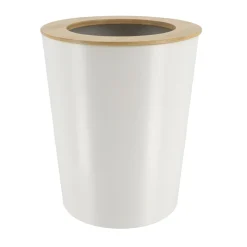 TENDANCE Poubelle salle de bain 5L Purebamboo Blanc Online