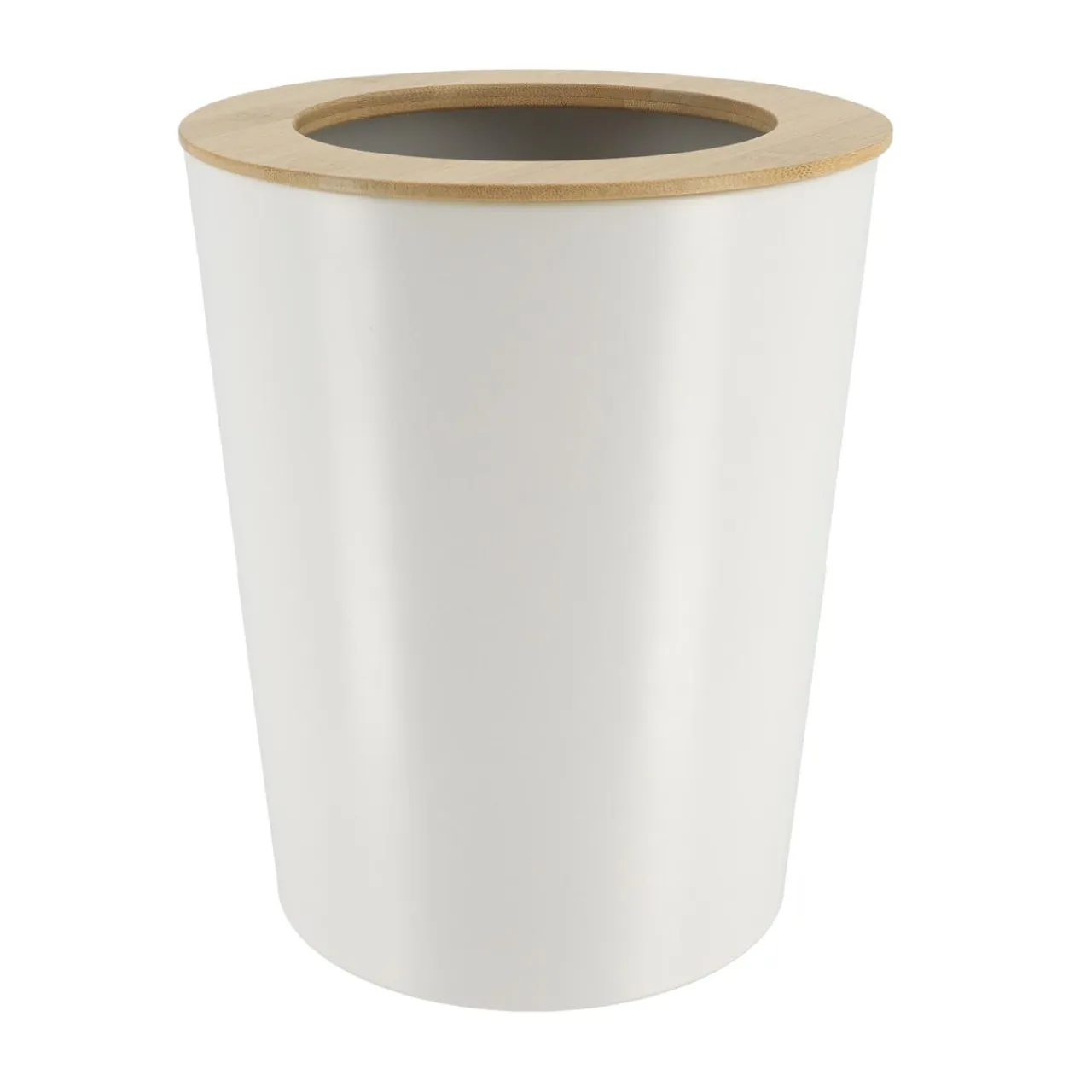 TENDANCE Poubelle salle de bain 5L Purebamboo Blanc Online