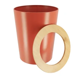 TENDANCE Poubelle salle de bain 5L Purebamboo Terracotta Discount