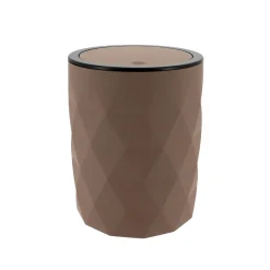 TENDANCE Poubelle salle de bain 6L Rubby Marron Hot