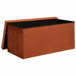 ATMOSPHERA Pouf de rangement double Lilou Ambre Best