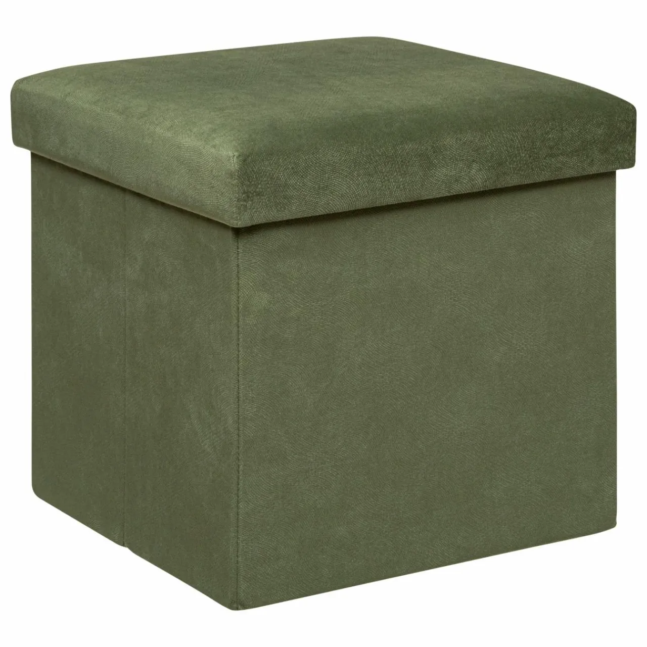 ATMOSPHERA Pouf de rangement (H38 cm) Lilou Vert kaki Discount