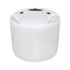 EMINZA Pouf enfant (H25 cm) Ourson Blanc Outlet