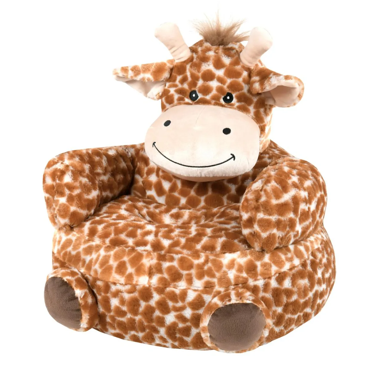 STOF Pouf peluche girafe enfant (45 cm) Jeanine Marron Camel Outlet
