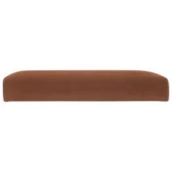 ATMOSPHERA Pouf pliable simple velours ( 38 x 38 cm) Tess Ambre New
