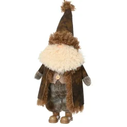 KAEMINGK Père Noël déco traditionnel (H45 cm) Georges barbe blanche Marron Hot