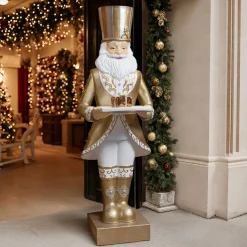 EMINZA Père Noël Géant (H175 cm) Gabriel costumé Or Hot