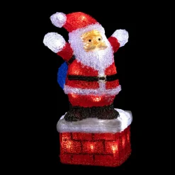 Feeric Lights & Christmas Père Noël lumineux 40 LED (H30 cm) Gaston Blanc froid Outlet