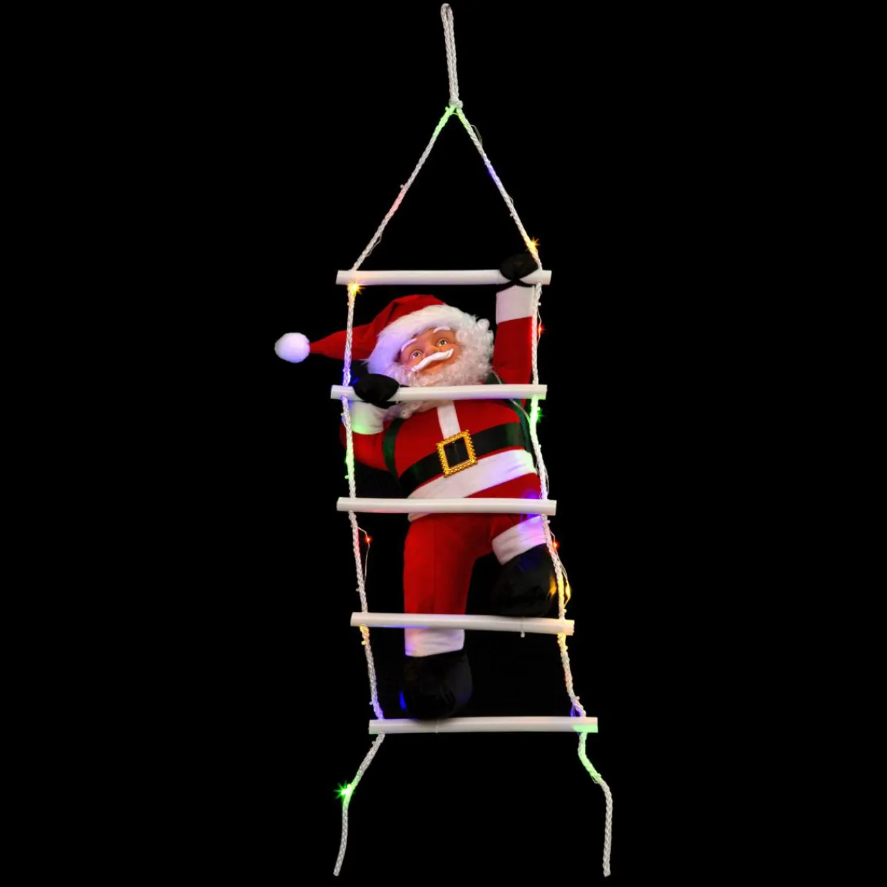 Feeric Lights & Christmas Père Noël lumineux à piles 30 LED (H60 cm) Otto Multicolore New