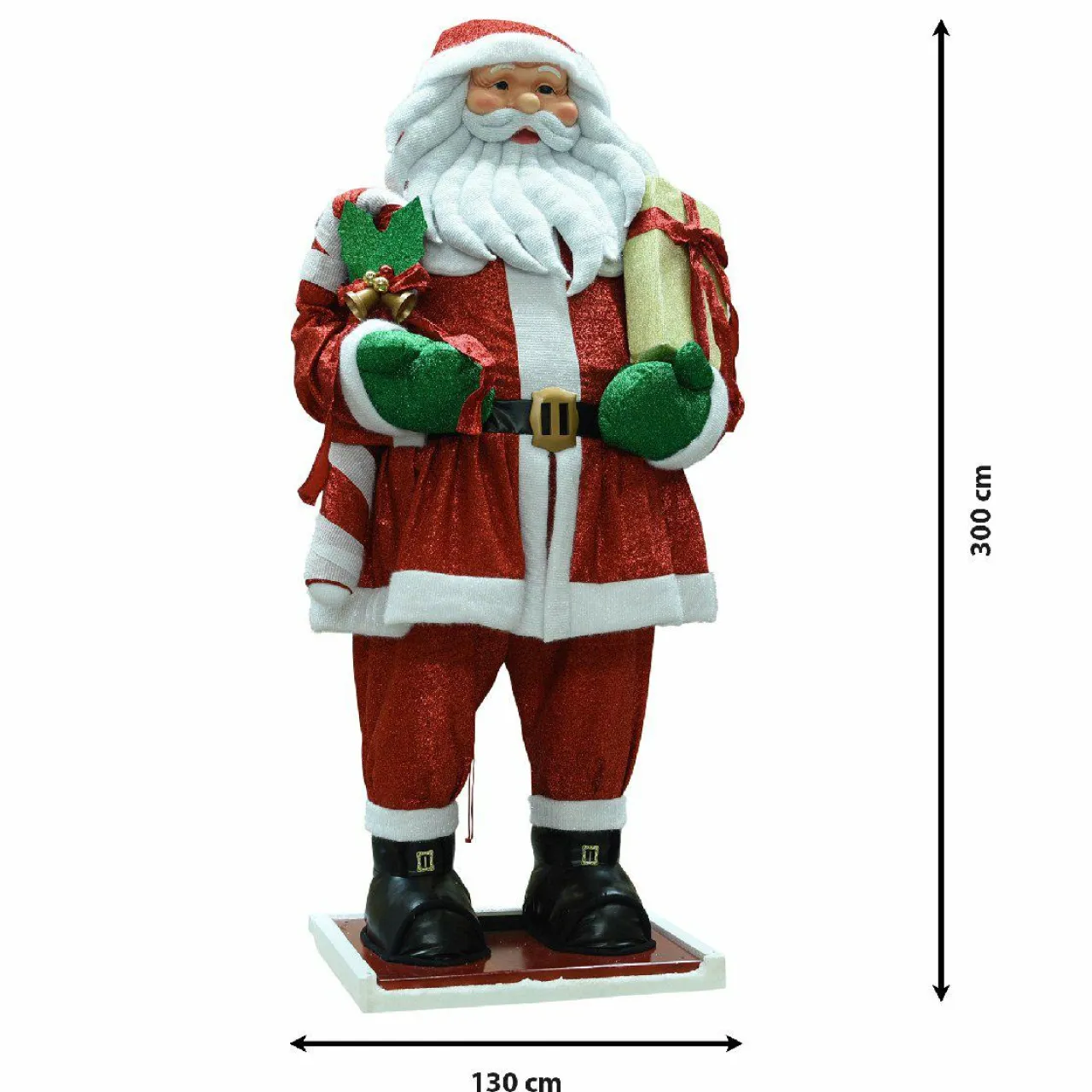 KAEMINGK Père Noël traditionnel Géant (H300 cm) Ulrik Rouge Online