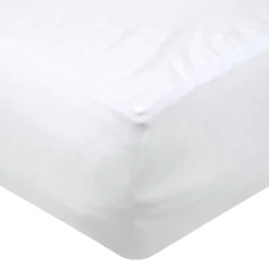 STOF Protège-matelas alèse molleton imperméable (160 x 200 cm) Serena Blanc Outlet