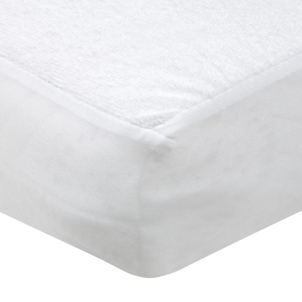 STOF Protège-matelas alèse éponge imperméable (140 x 190/200 cm) Sonia Blanc