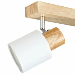 OSTARIA Rampe de spot 2 abat-jours (L37,5 cm) Tissu he Blanc Best