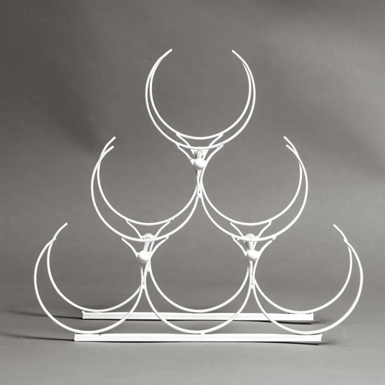 EMINZA Range-bouteilles métal (H28 cm) Noa Blanc New
