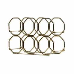 EMINZA Range-bouteilles métal pliable (H22 cm) Elio Or Discount