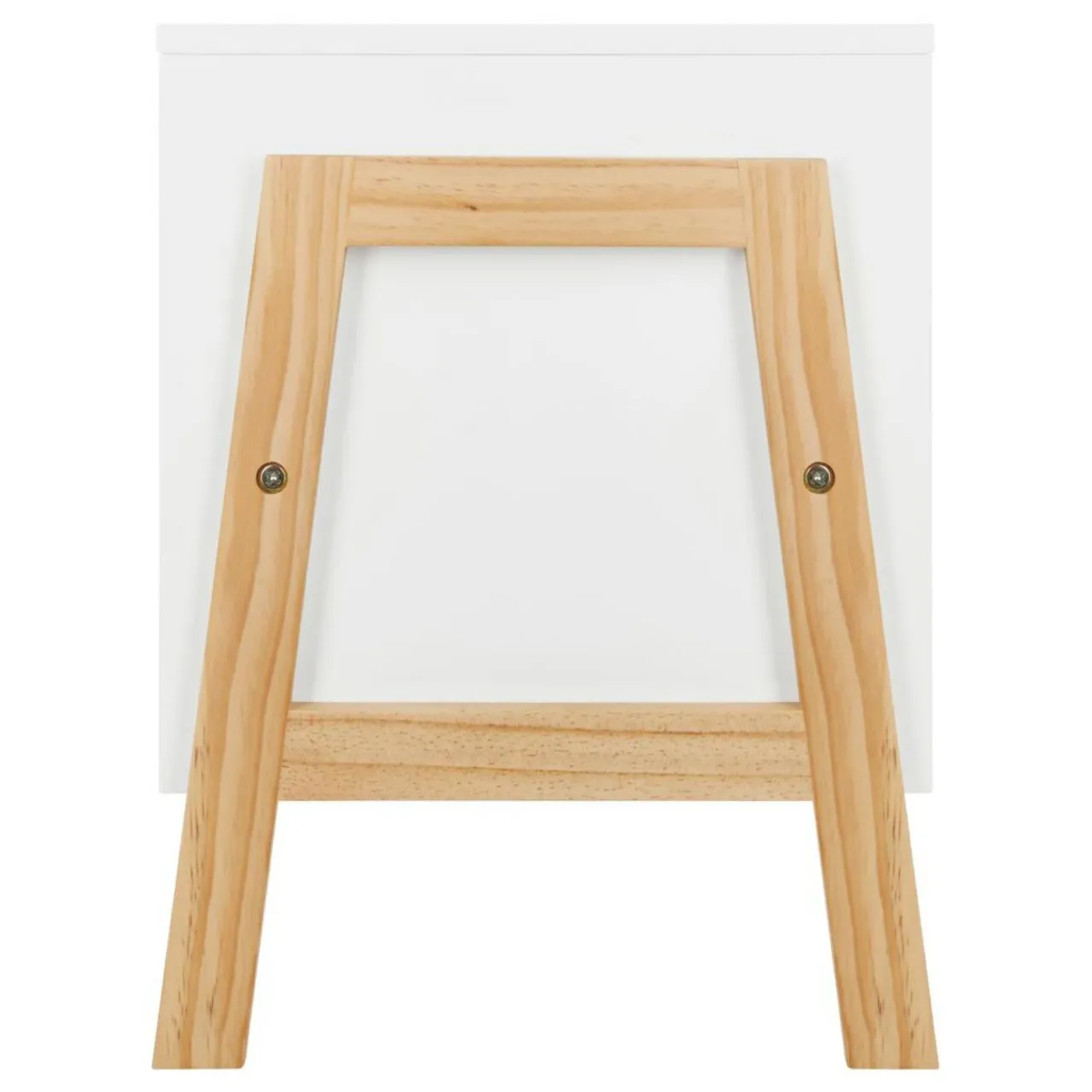 ATMOSPHERA Rangement enfant casier double (H40 cm) Ecriture Blanc