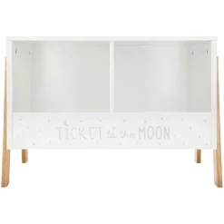 ATMOSPHERA Rangement enfant casier double (H40 cm) Ecriture Blanc
