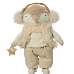 KAEMINGK Renard de Noël debout (H41 cm) Etoile scandinave dée Or Discount